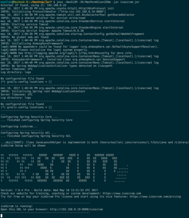 Install and configure iceScrum